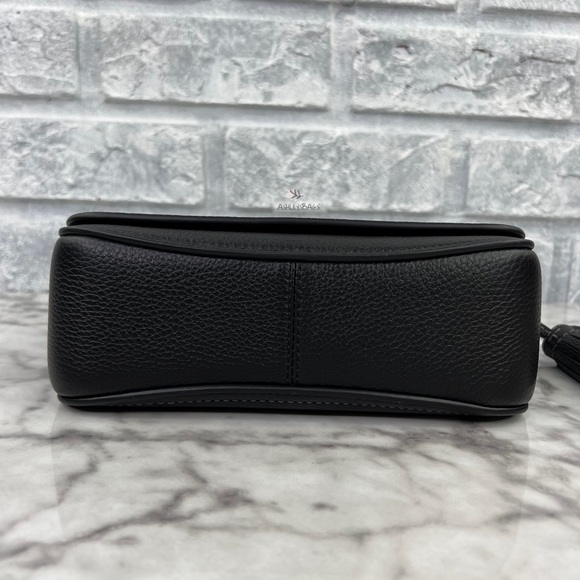 Tory Burch Thea Flap Crossbody In Black - Picture 6 of 11